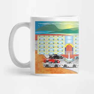 Schreiber Boulevard with German Sports Cars Mug